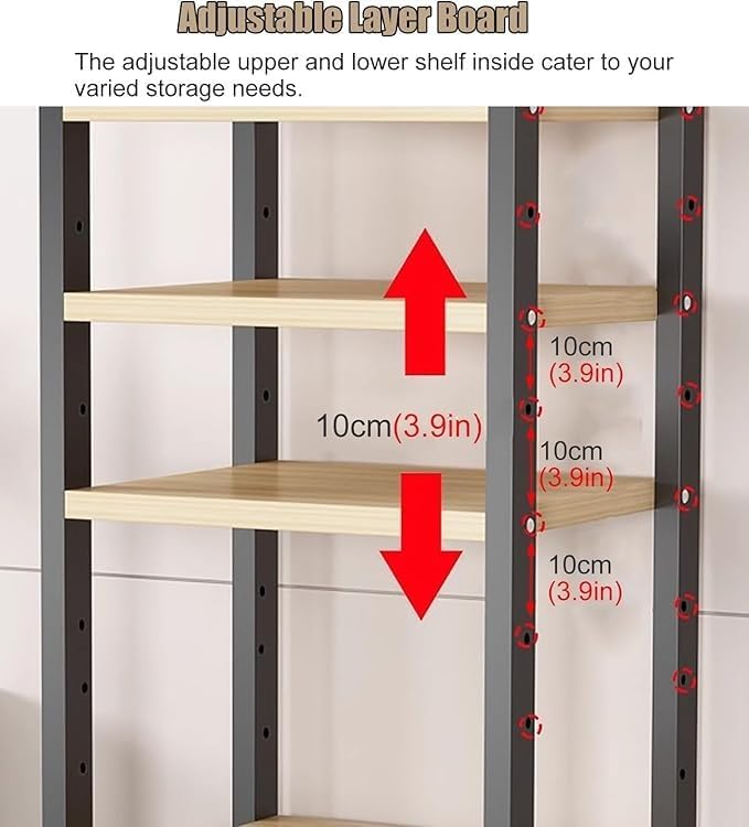 BYZOMU 8 Tier Stereo Components Rack/Cabinet