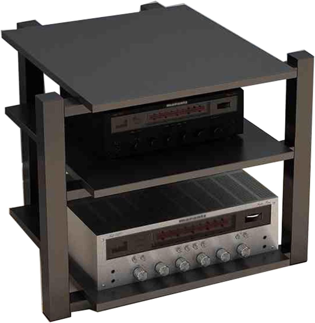YLQFGUVWK 3 Layer AV Media Stand CD Player Stand Stereo Component Storage Cabinet