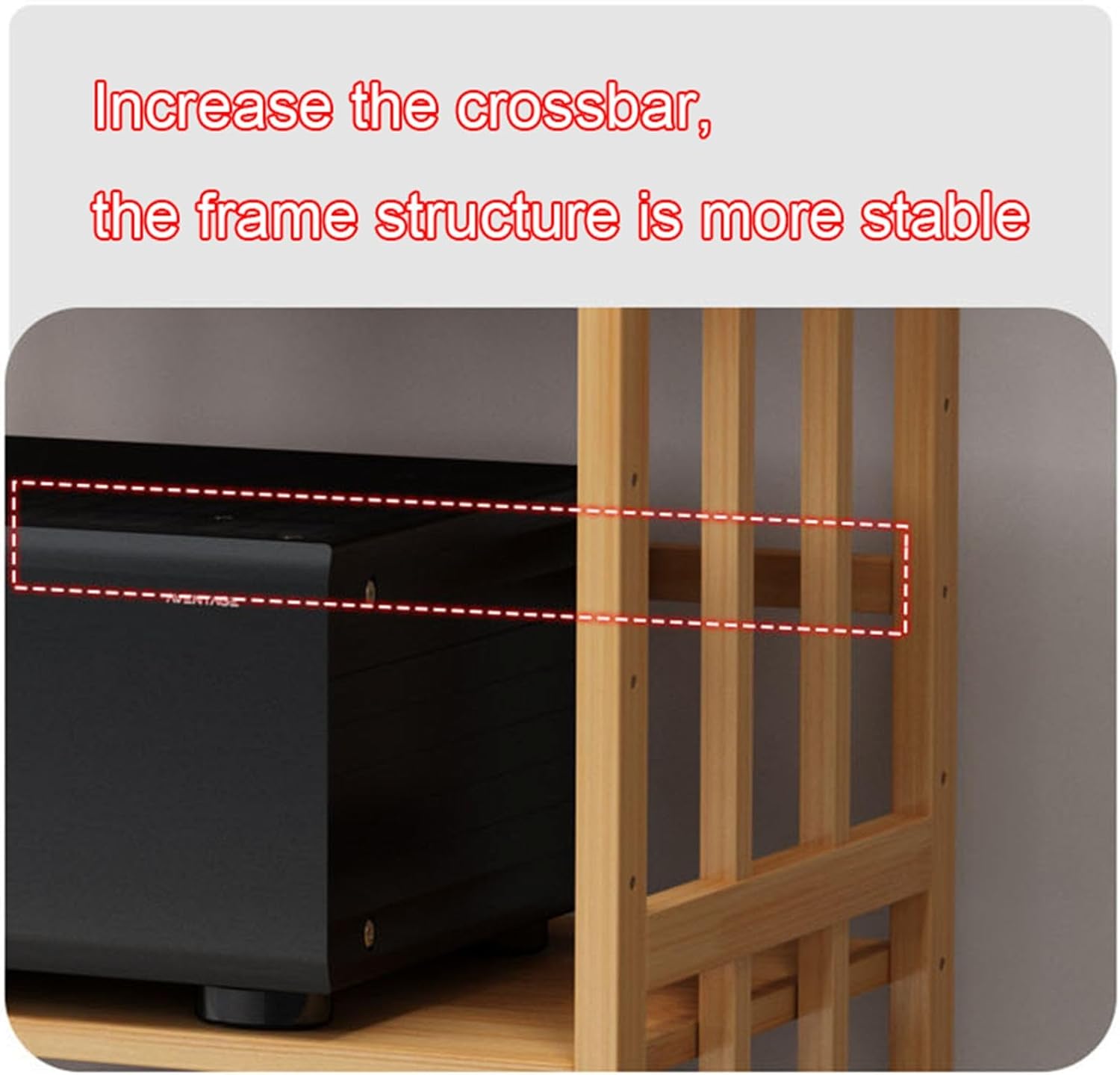 DLYZAYE 2-Tier AV Media Stand with Wheels