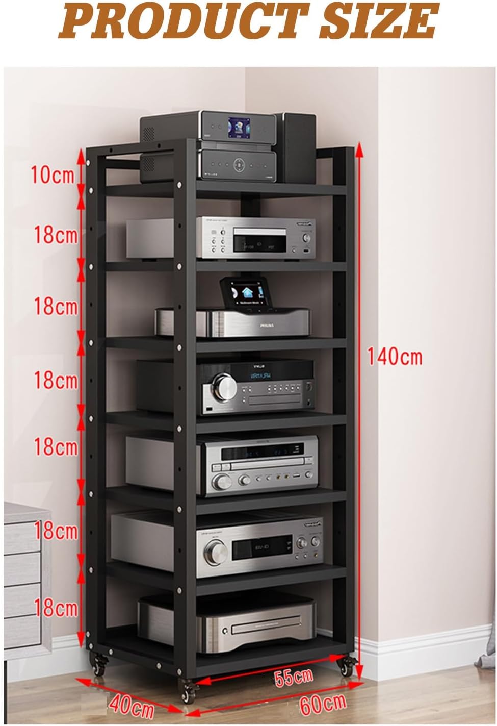 YLQFGUVWK Media Storage Rack