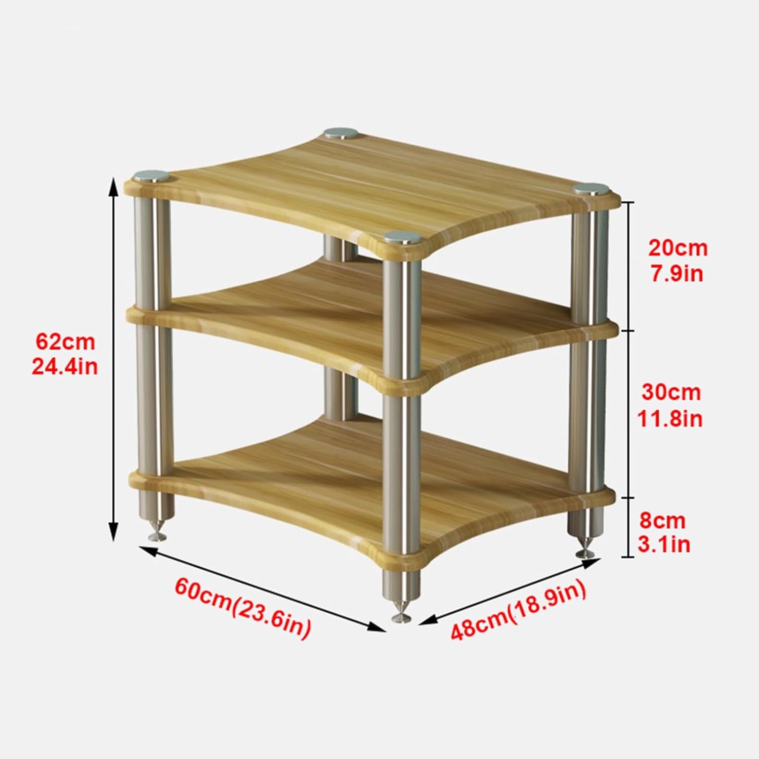 JIAHESHYP 3-Tier Audio-Video Media Stand