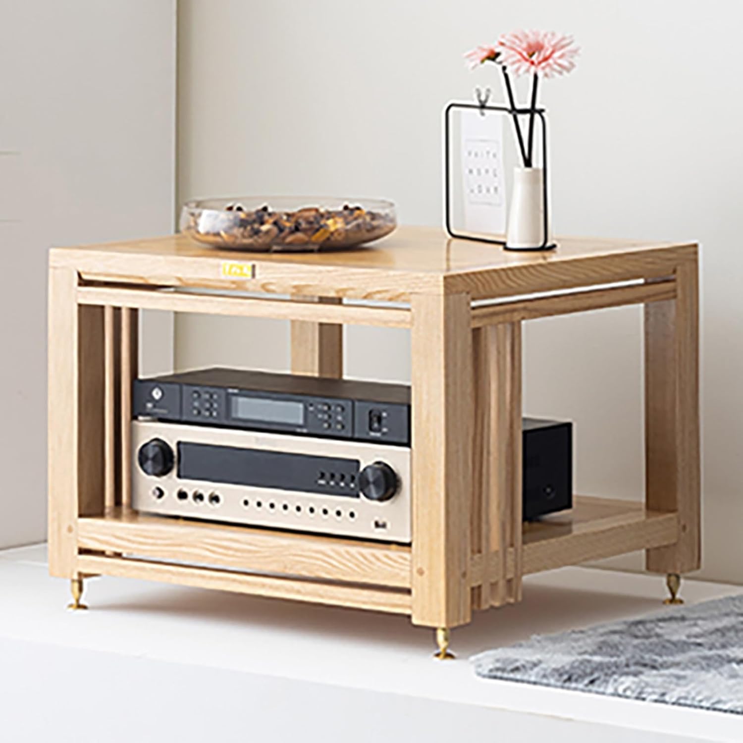 JIAOCKJIAO 2 Tier Audio Rack