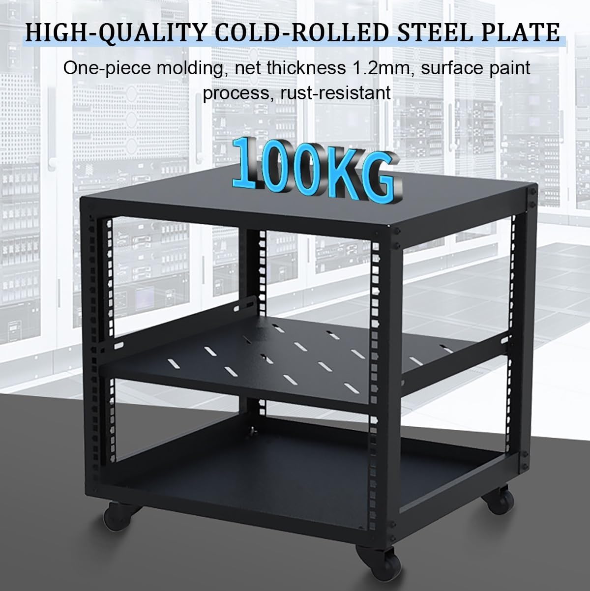 Av Media Stand With Wheels