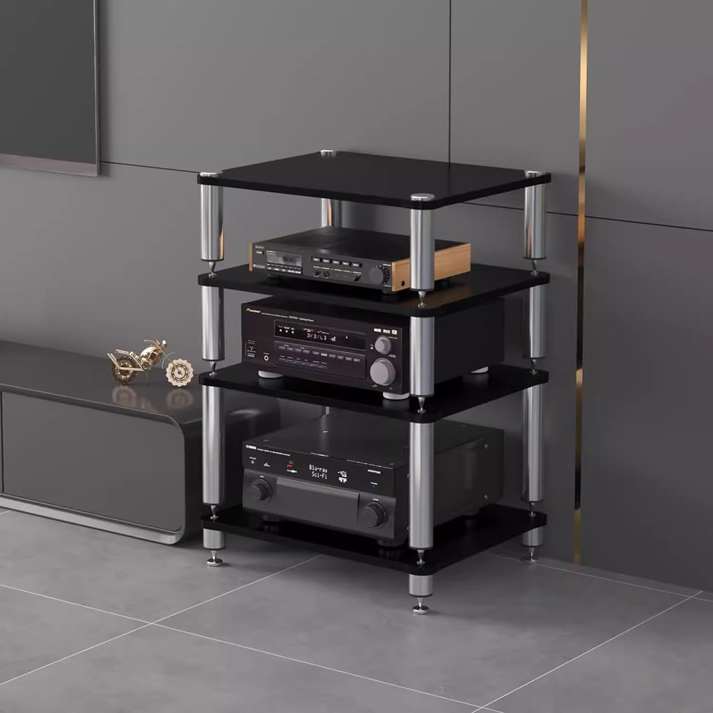 4-Tier Audio Stand Shelf