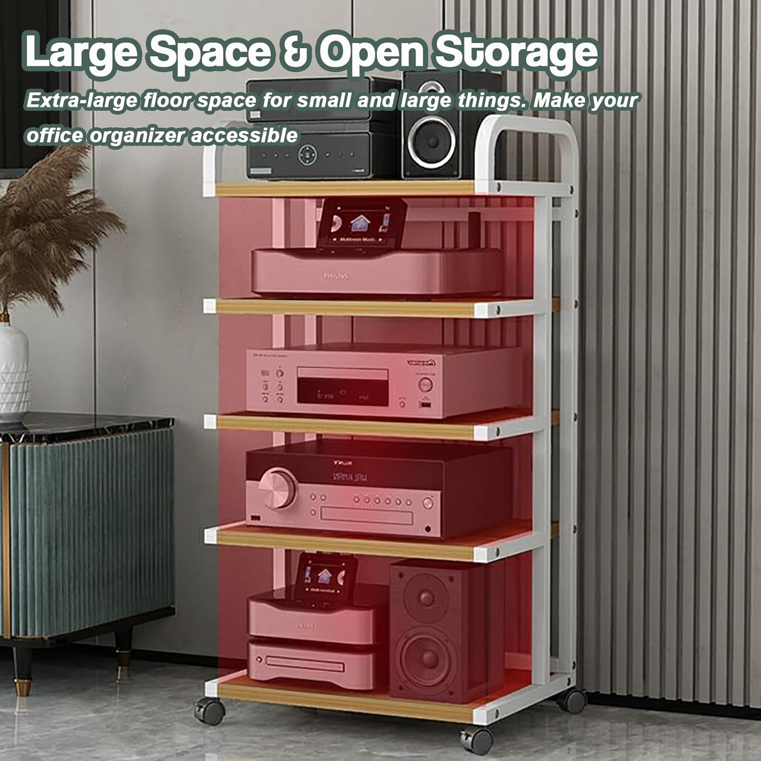 DLYZAYE Movable AV Media Stand