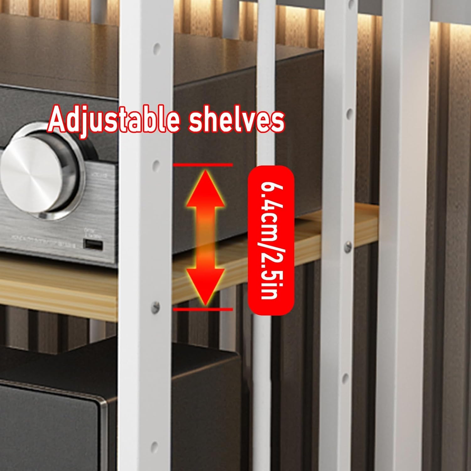 LYXWGRZD 4-Tier AV Media Stand