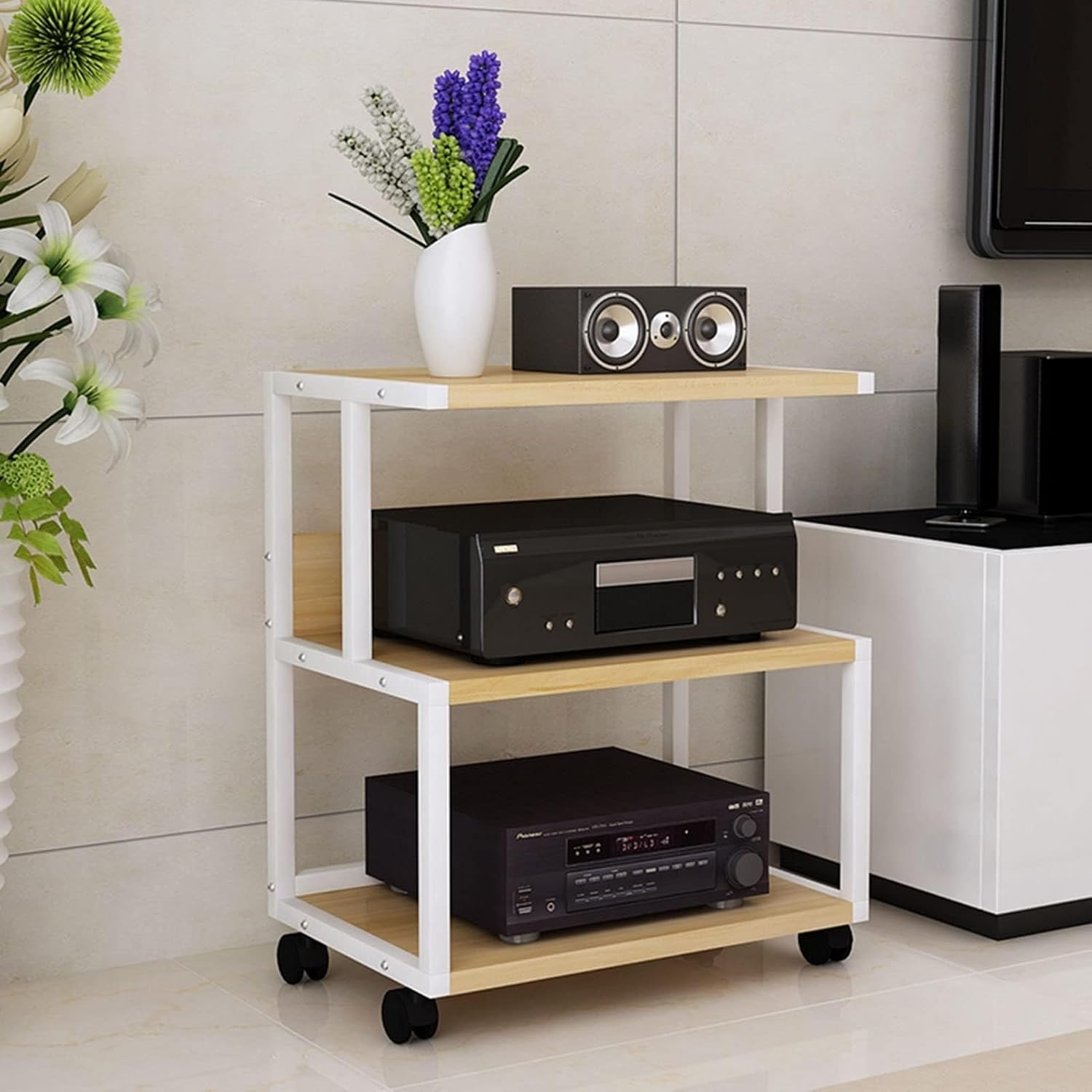 3 Tier Audio Rack Tower