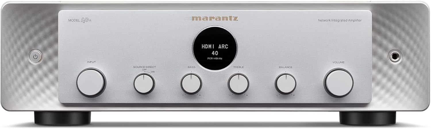 Marantz Model 40n Integrated Stereo Amplifier with HEOS Built-in (Silver/Gold)