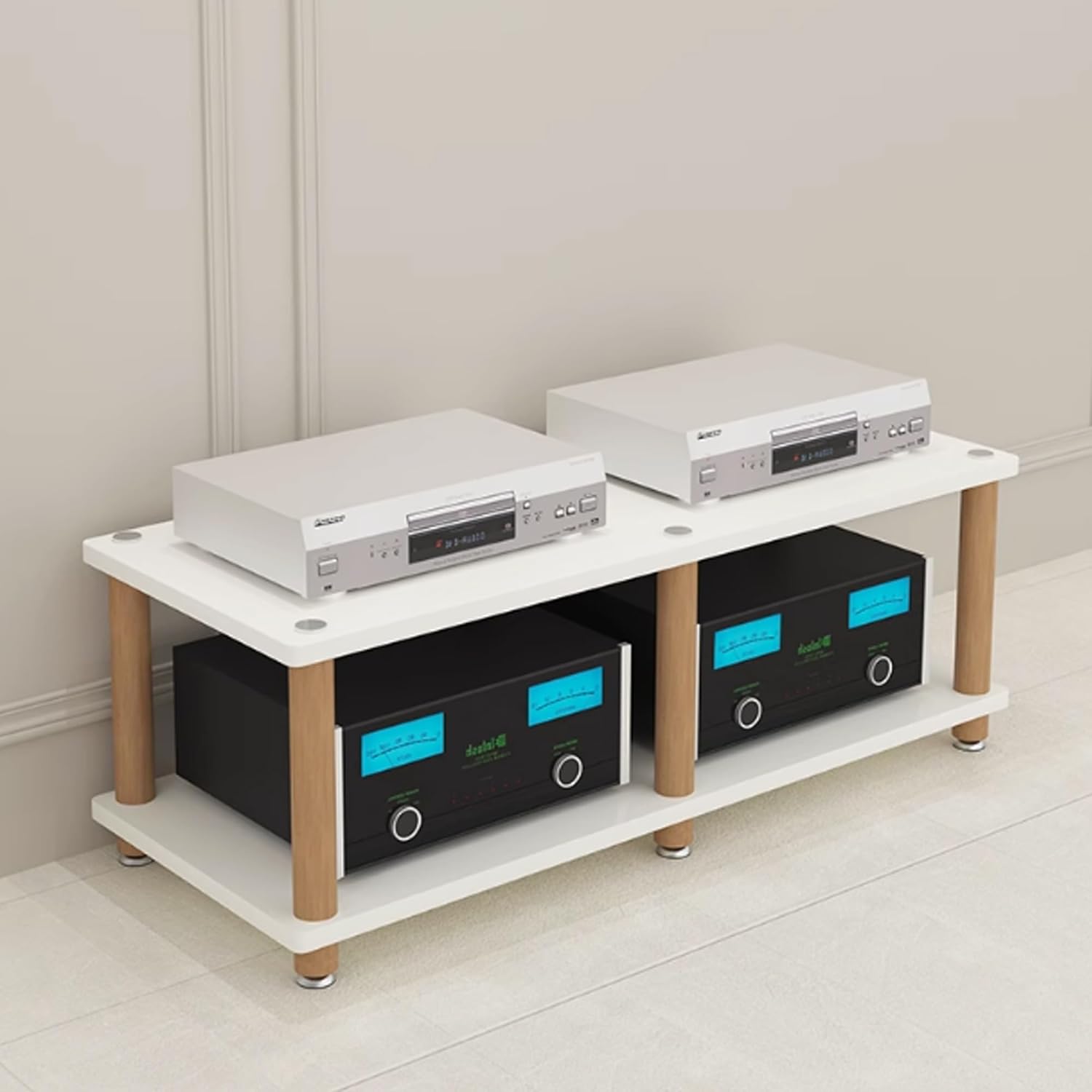 Multifunctional AV Media Cabinet Stand - Open Stereo Shelf for Audio-Video