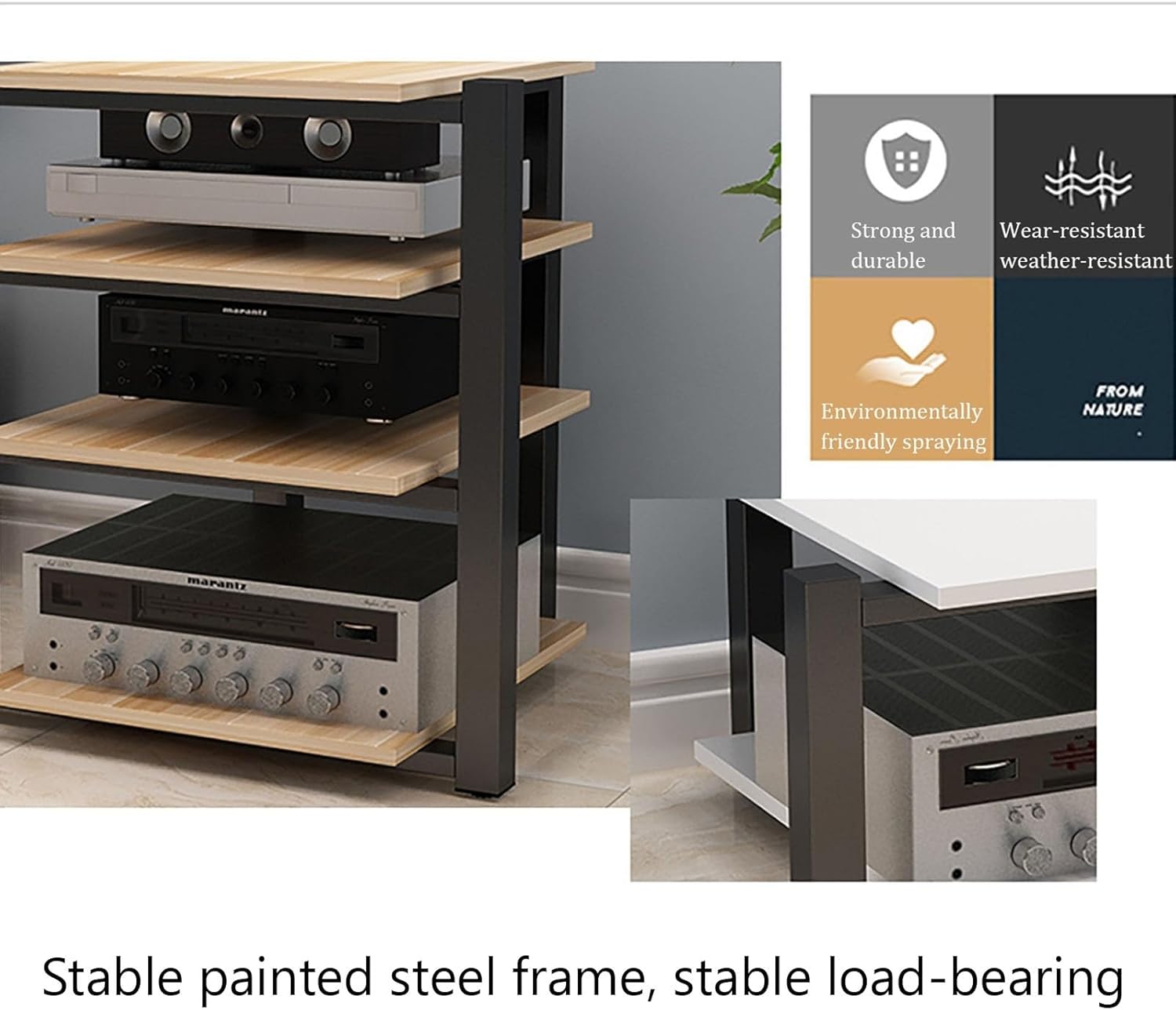 HOLGVE 2/3/4 Tier AV Media Stand