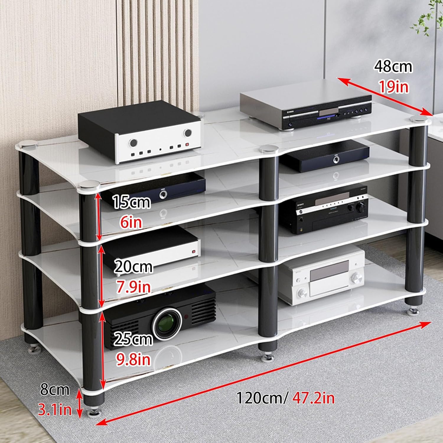 CHZDPP 1/2/ 3/4 Layers Stereo Cabinet Furniture/TV Stand