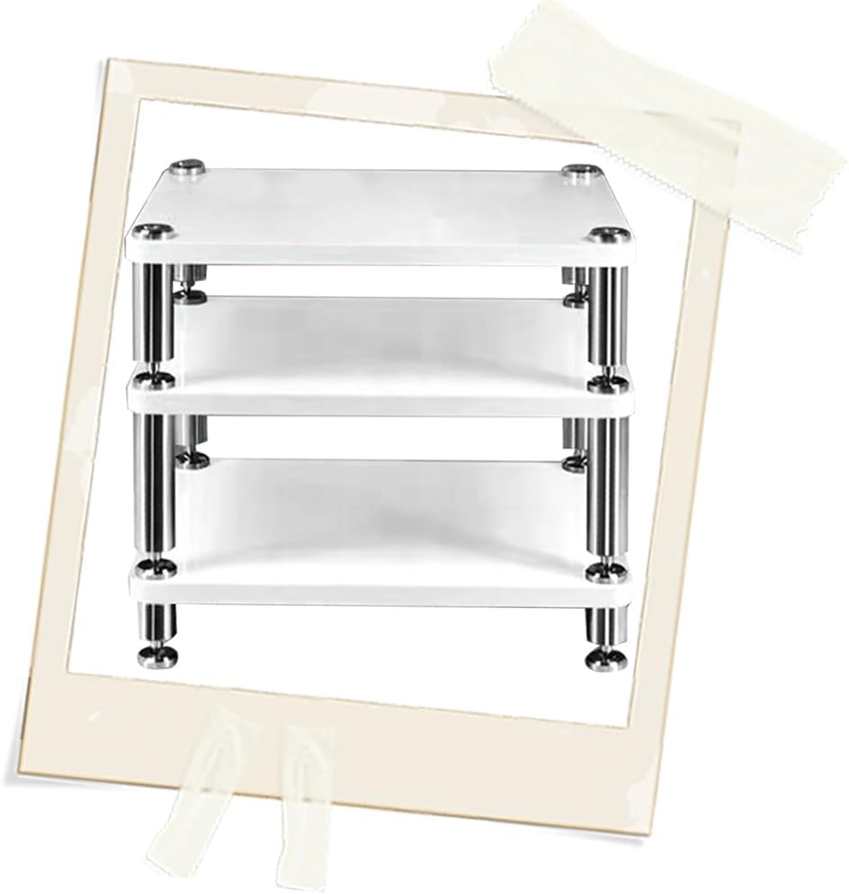 OUKEJNM 3 Tier Media Storage Shelves