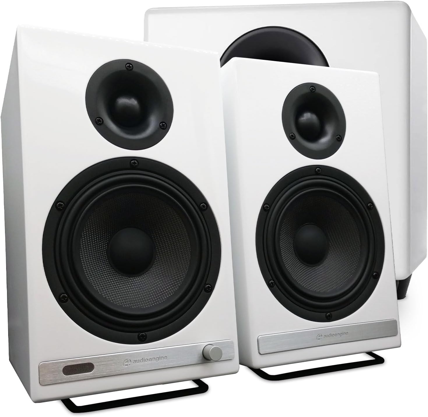 Audioengine HD6 Premium Powered Bookshelf Speakers | 150W Audiophile-Grade Bluetooth 5.0 Speakers with aptX HD | 24-Bit DAC | Real Wood Veneer