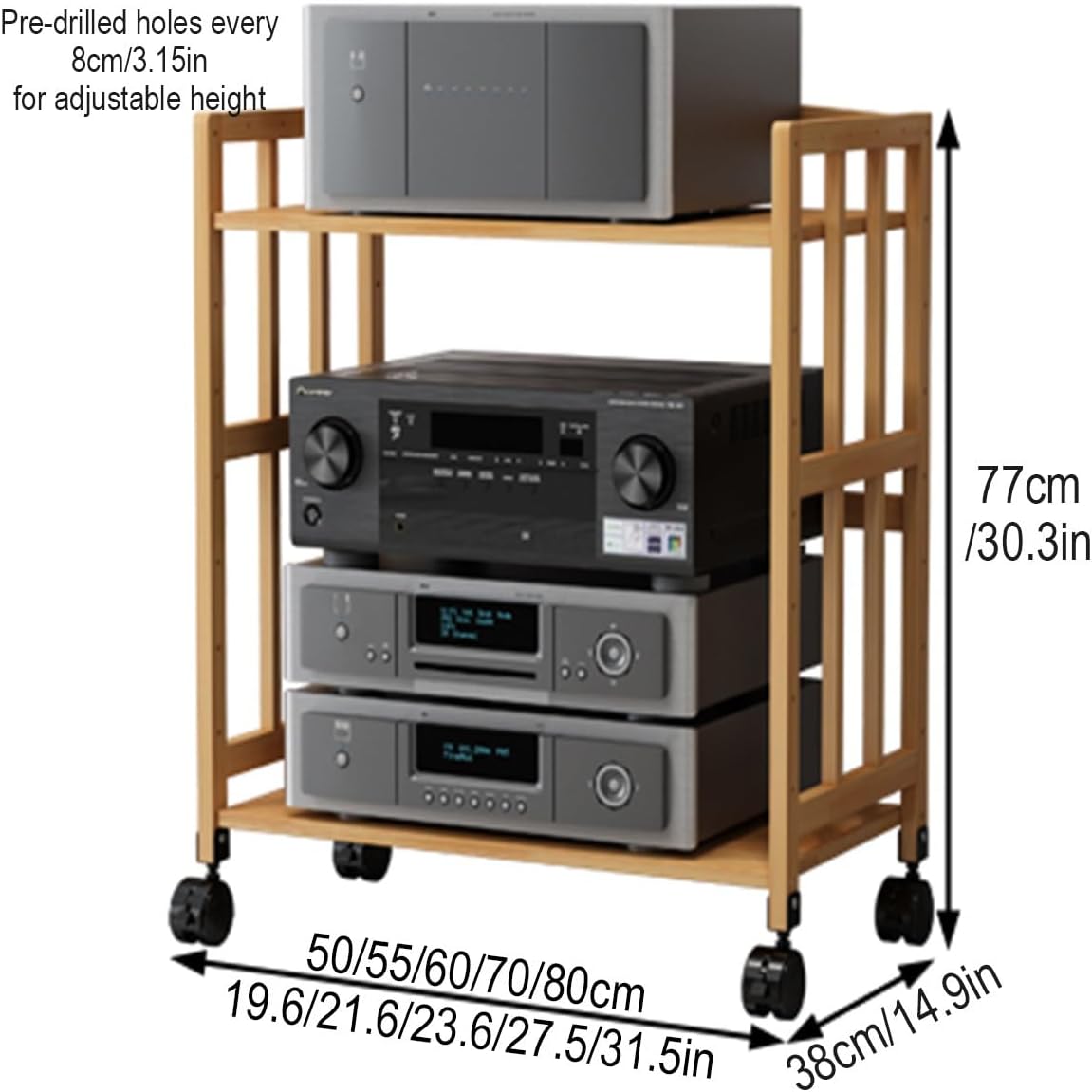 JDPYURV Audio-Video Media Stand