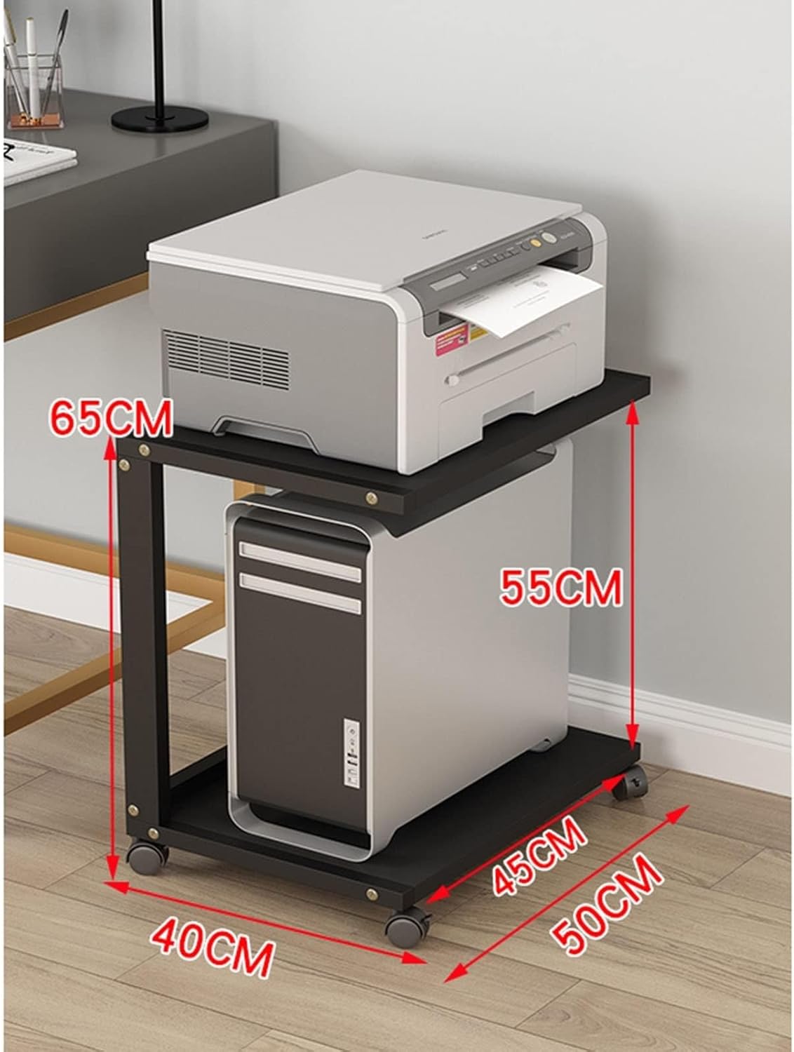 YLQFGUVWK 2-Tier Open Audio Stand Media Player Stand Rack Floor Standing Multi-Function Rack Cabinet for Home/Office/Audio Video/DJ/Theater (Color : Style-3