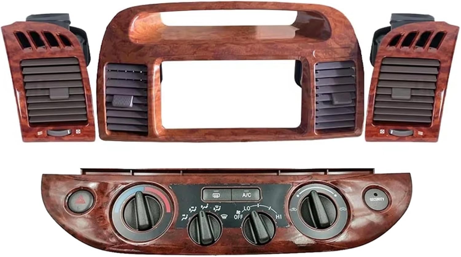 KZAAXHRQK Air Vent Outlet Compatible for Toyota Camry 5 2002 2003 2004 2005 2006 Fascia Auto Stereo Panel Mounting CD DVD Radio Dashboard(Middle)