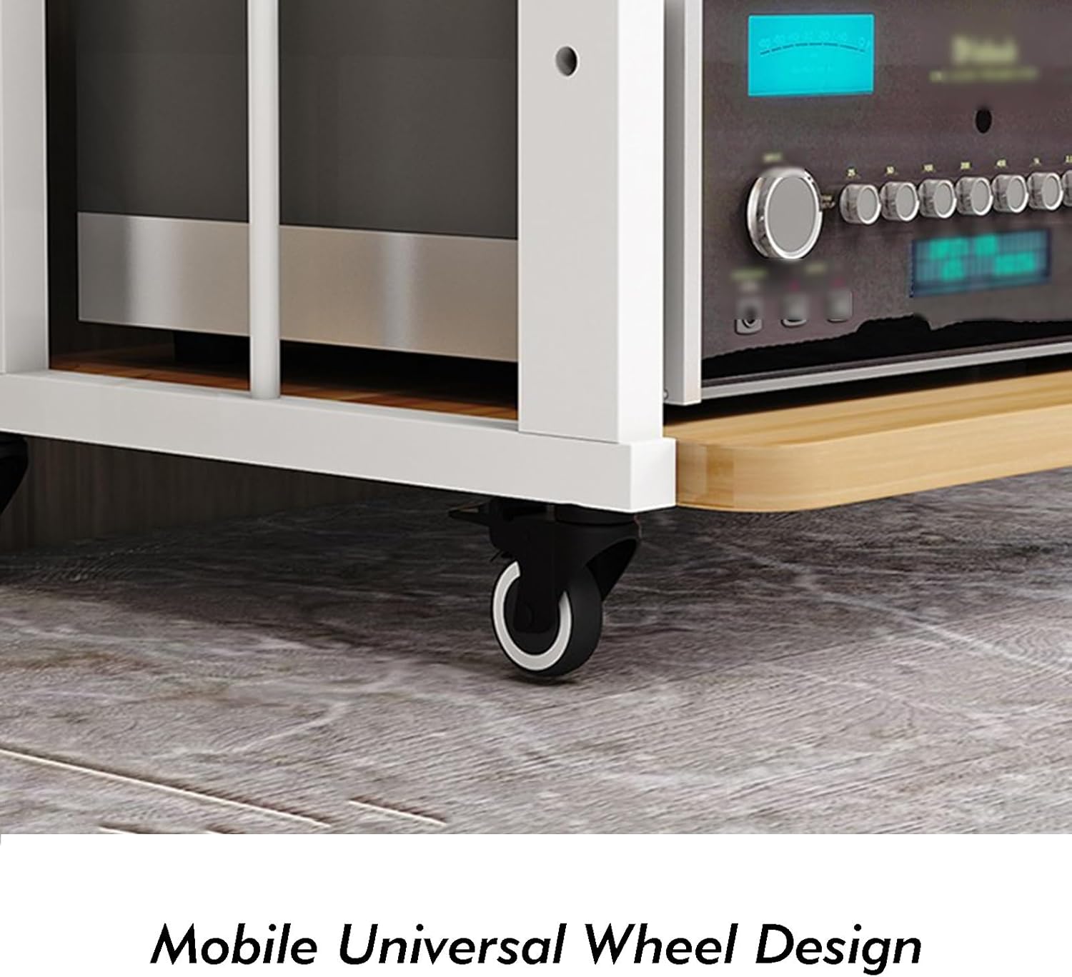 Adjustable 4 Tier AV Media Stand