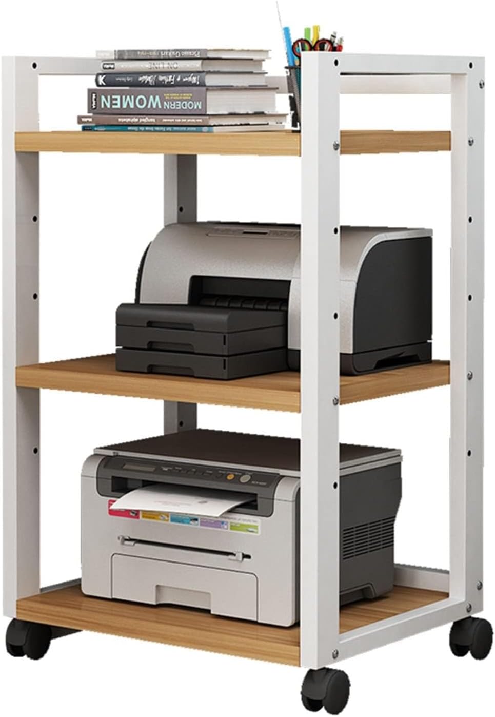 YLQFGUVWK 3-Tier AV Media Cabinet Stand Component Cabinet