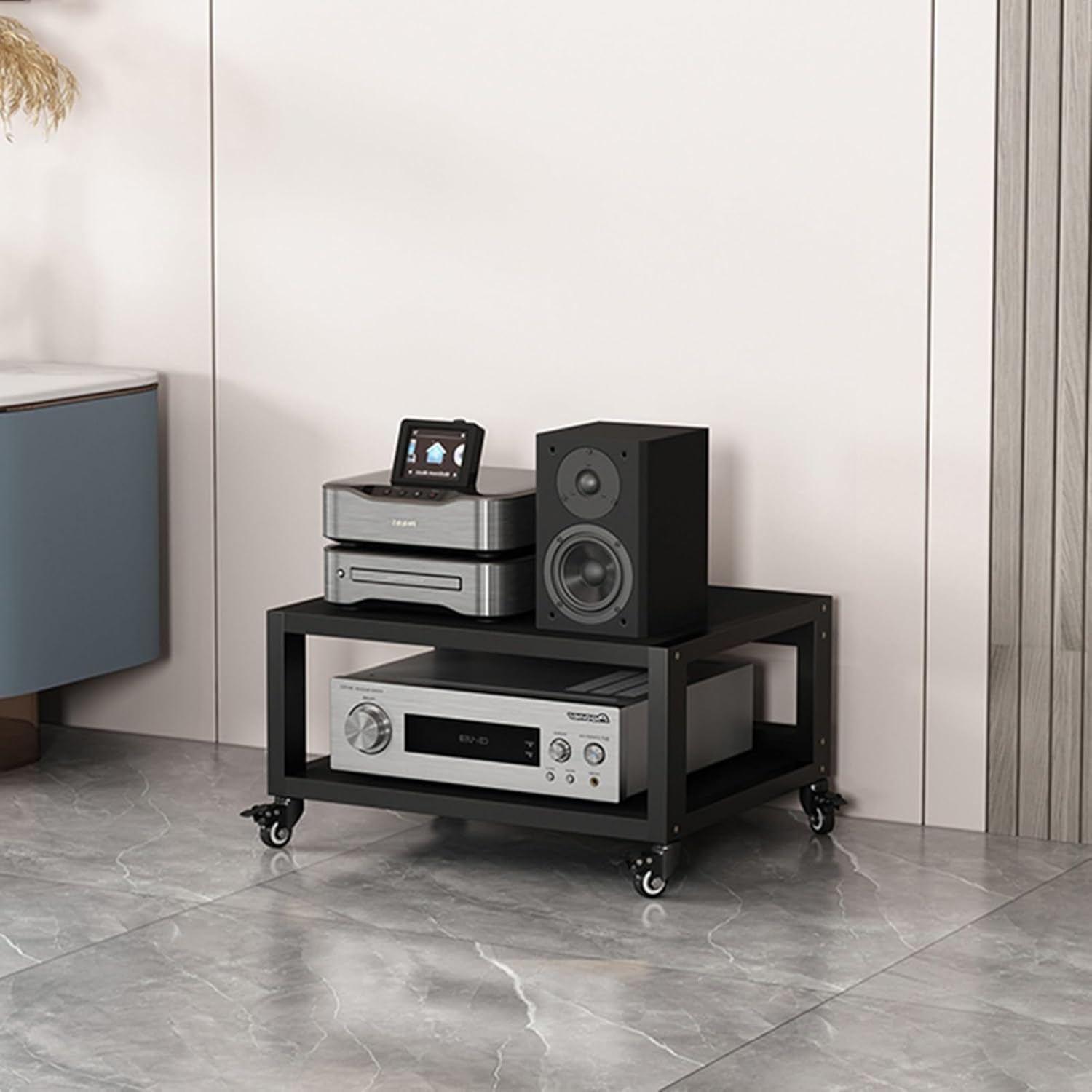 XingLi 2/3/4-Tier Movable Audio Video Components Cabinet