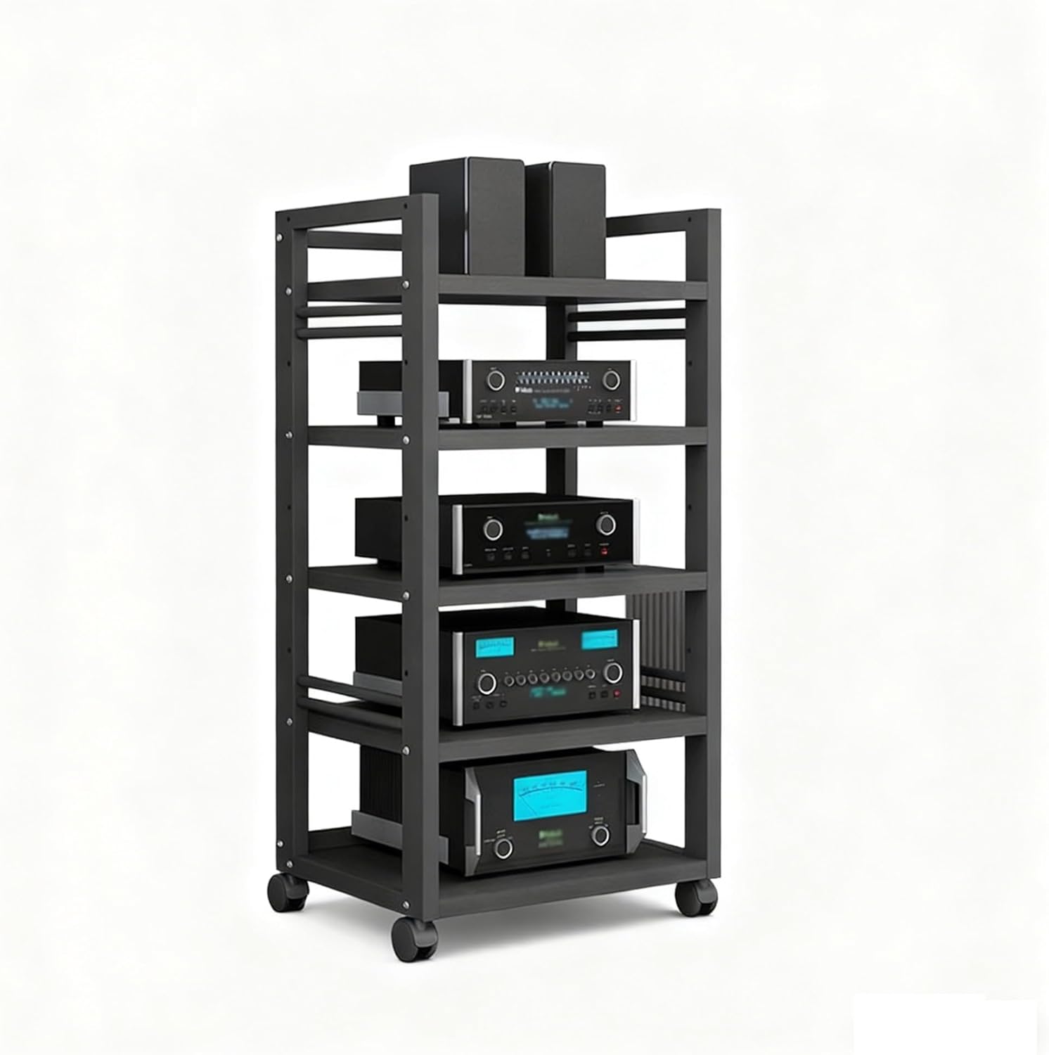 5-Shelf HiFi System Cabinet