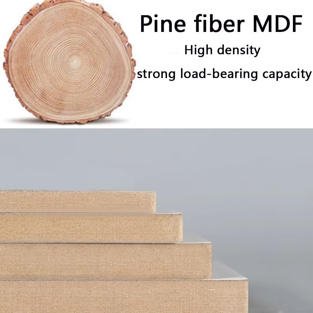 NILZA Solid Wood Audio Rack Stereo Component Cabinet 3 Tier Audio Tower Audio Video Media Stand Shockproof Audio Cabinet Shelf For DVD Players TV Box Cable Box WiFi Router(60x48x70.5cm/23.6x18.9x27.7)