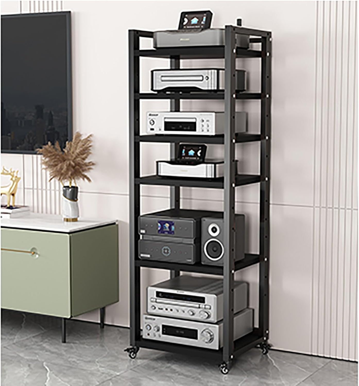 5/6/7/8-Tier Audio Video Media Stand