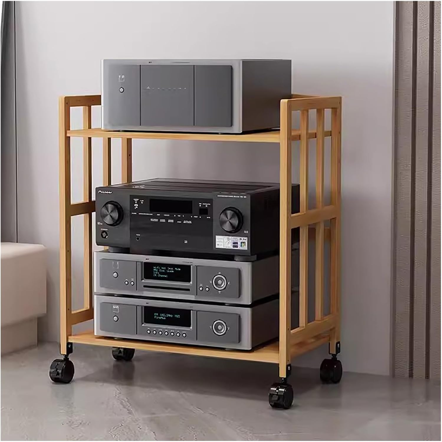 Heavy Duty Av Media Stand 2 3 4 5 Tier 20 35 50 60inch