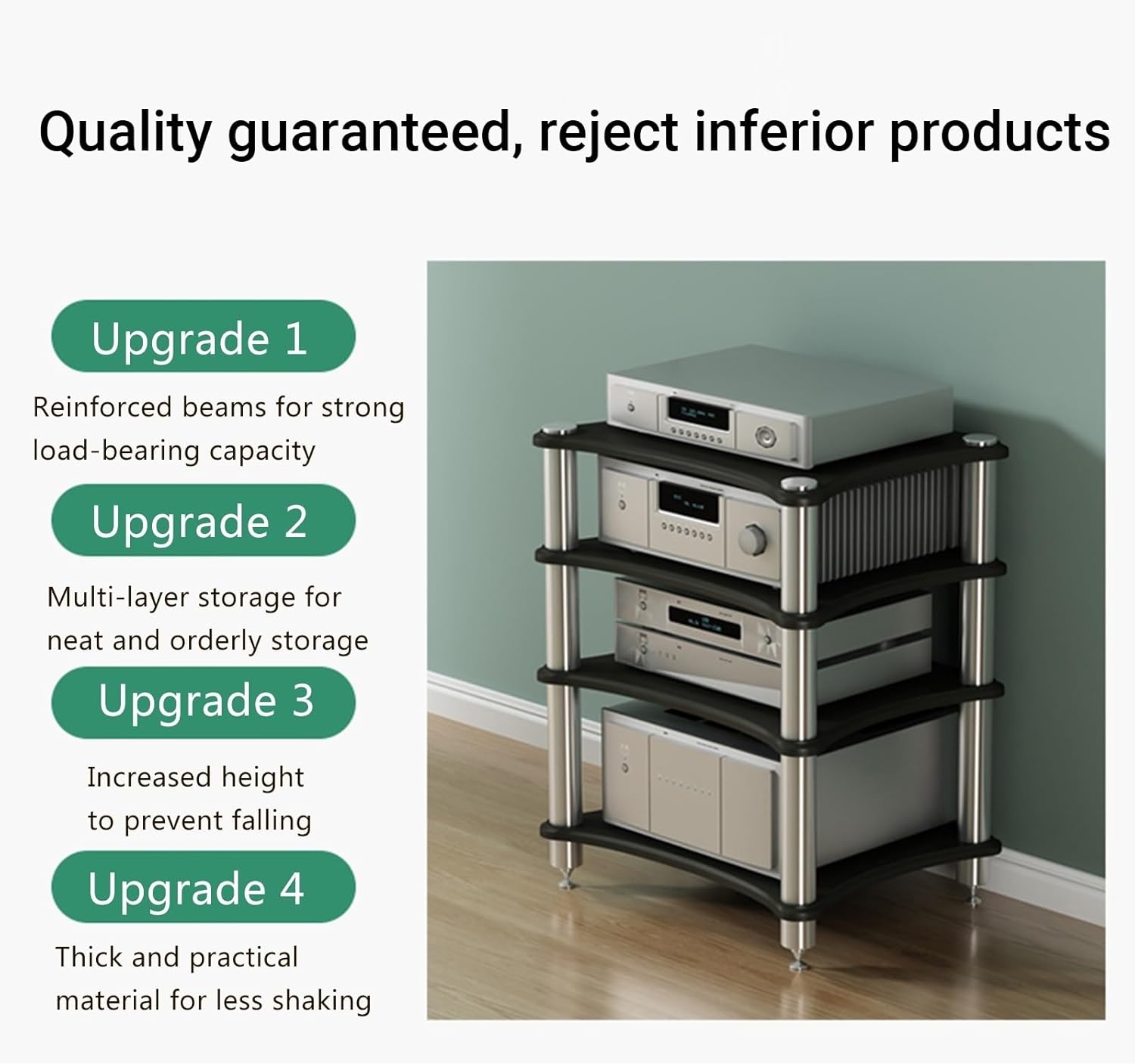 SEIFE 4-Tier AV Media Stand