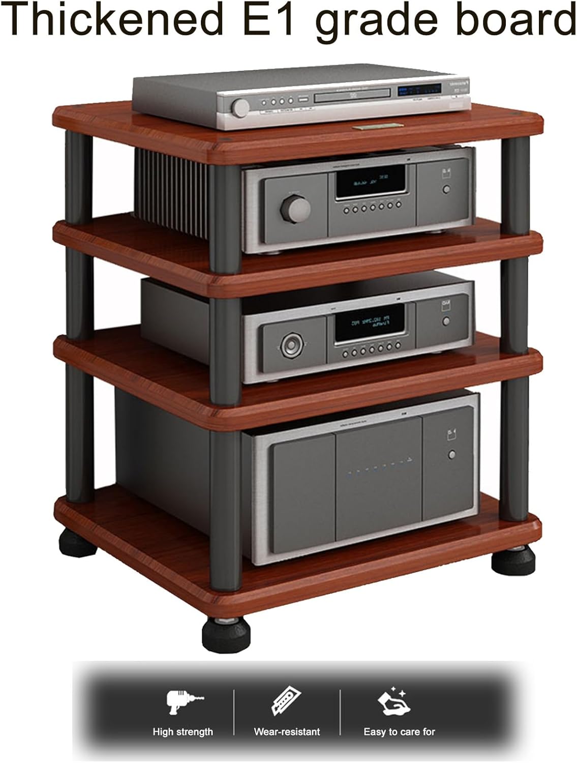 YQMHEZ 2/3/4 Tier Stereo Rack System Cabinet