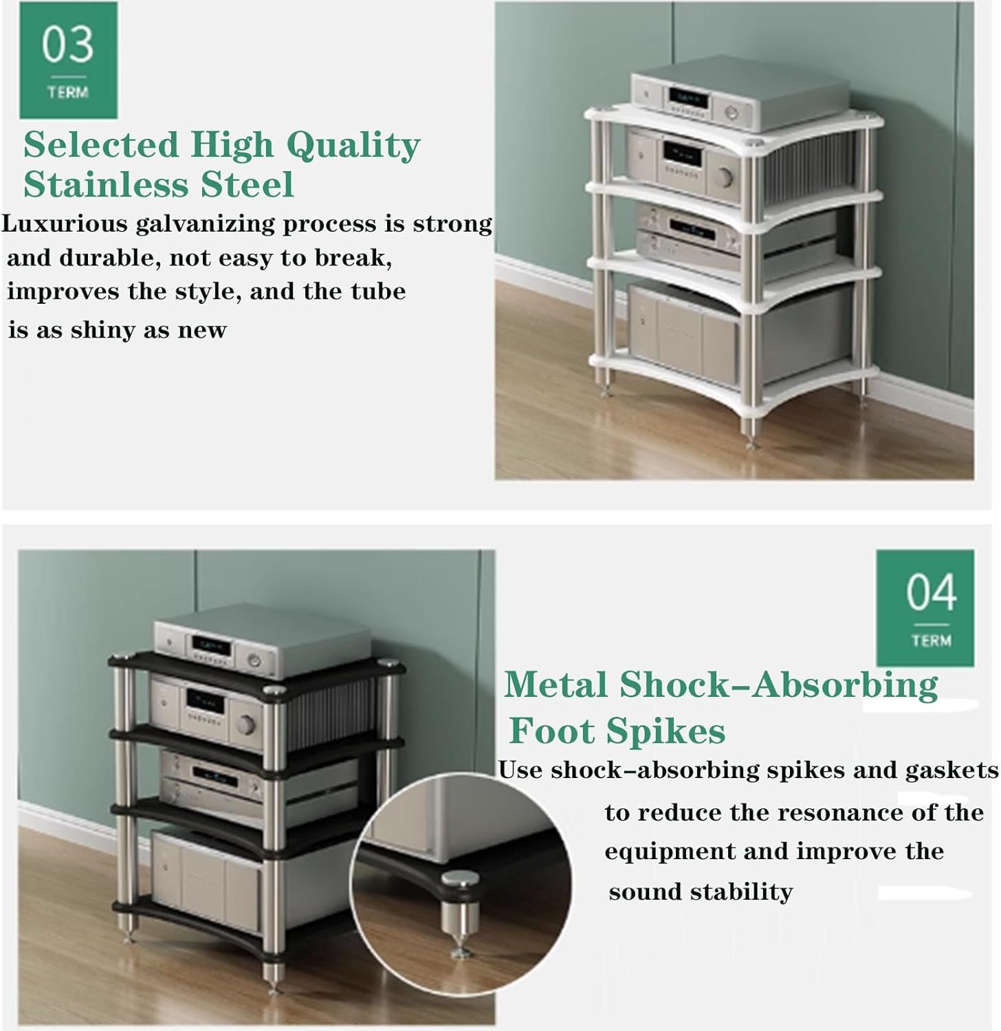 1/ 2/ 3 /4 Tier Av Media Stand