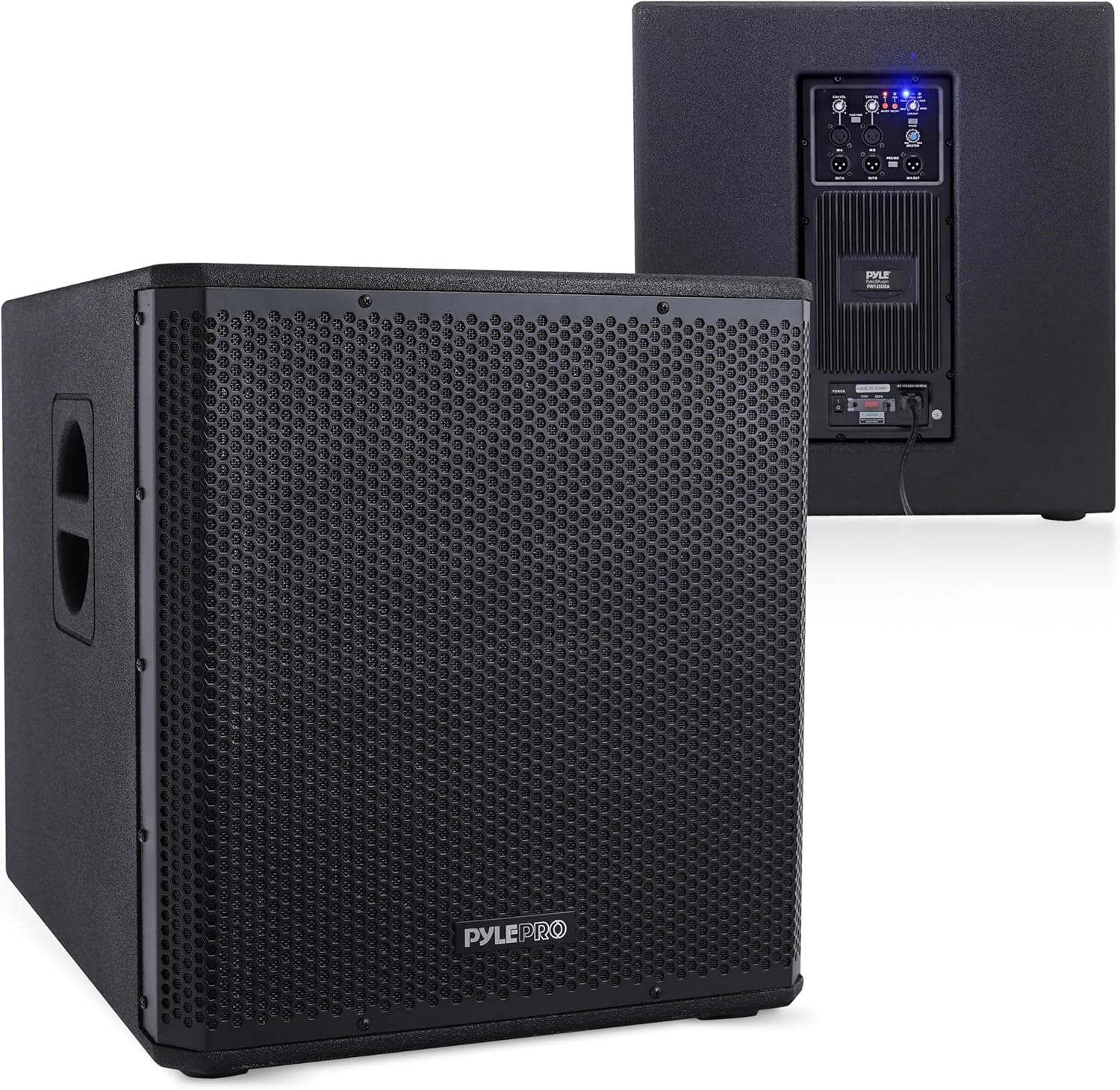 Pyle 3000 Watts Box Subwoofer Speaker - Active Powered 18 inch Woofer