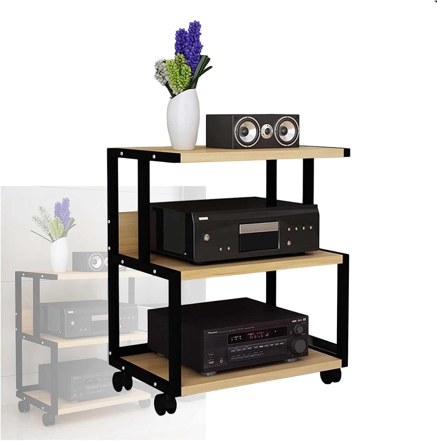 YLQFGUVWK 3-Tier Media Cabinet Bracket Assembly Cabinet