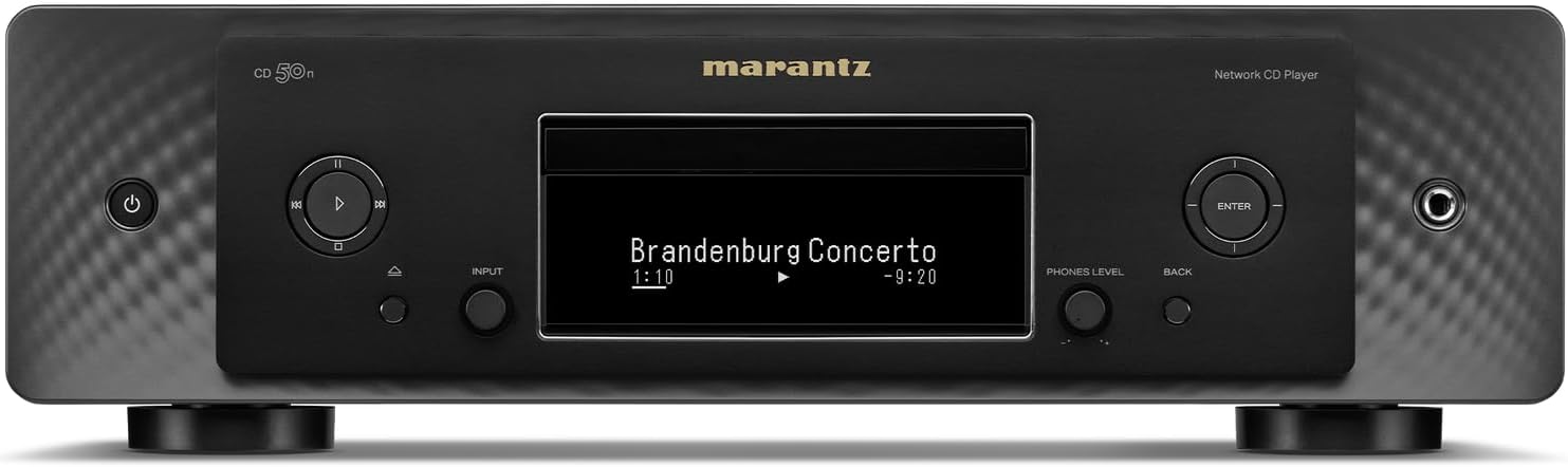 Marantz CD 50n High-Resolution Network Digital Audio and CD Player (Black)