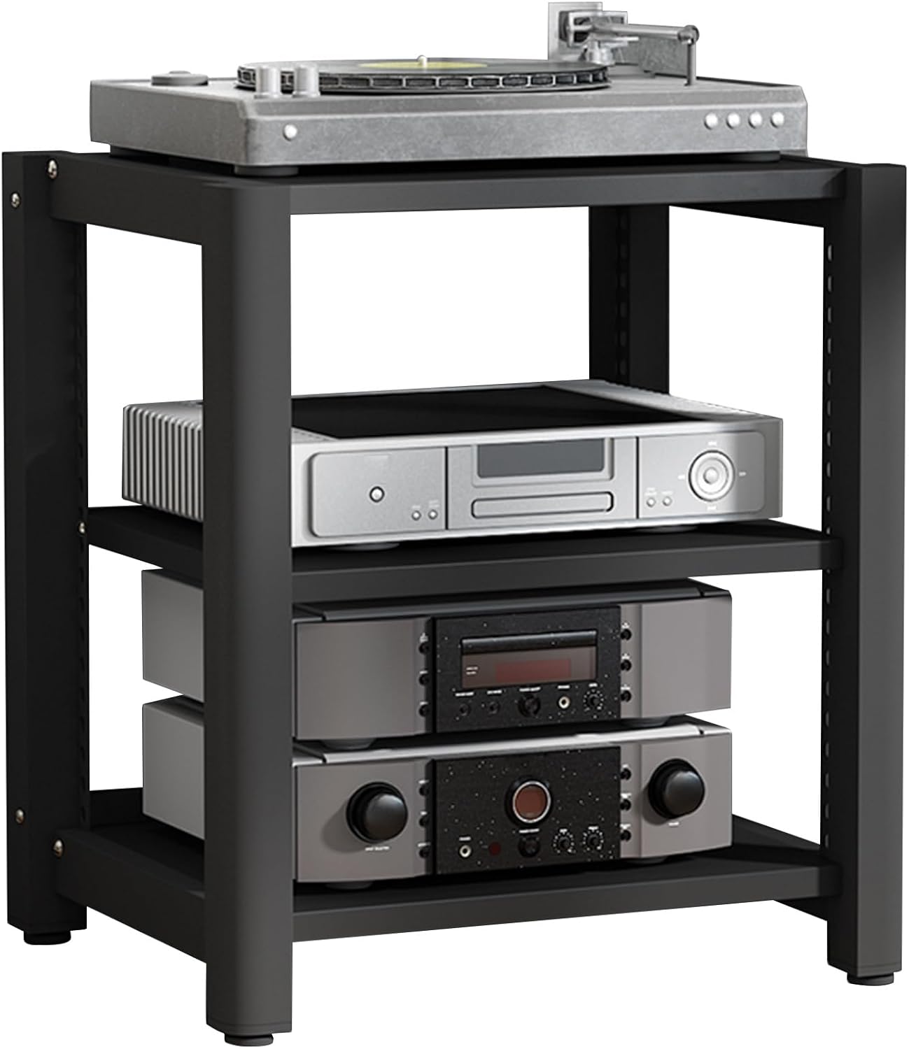 AV Media Stand - 2/3/4/5 Tier Wooden Audio Video Cabinet for Xbox