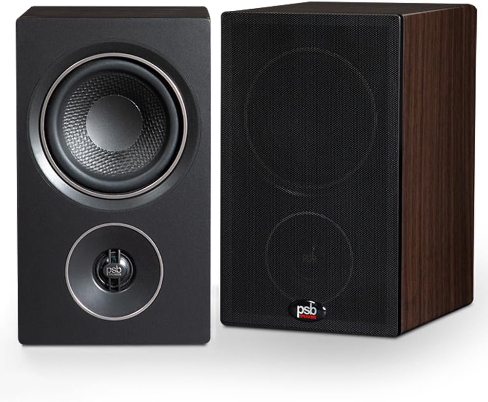 PSB Speakers Alpha P3 Compact Bookshelf Speaker - Walnut (Pair)