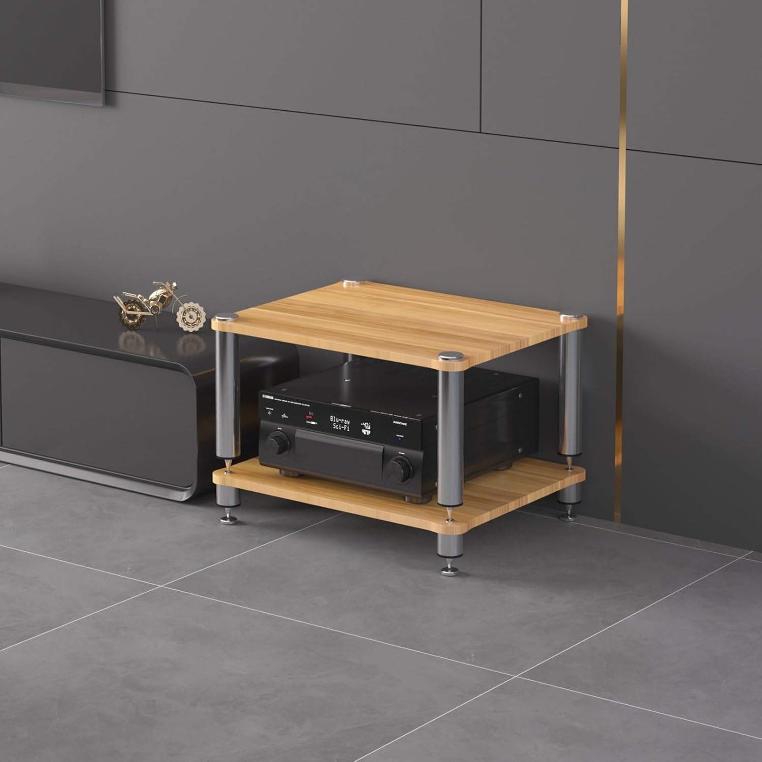 TUPAFJU 1/2/3/4 Tier Split Type av Media Stand Record Player Console Cabinet