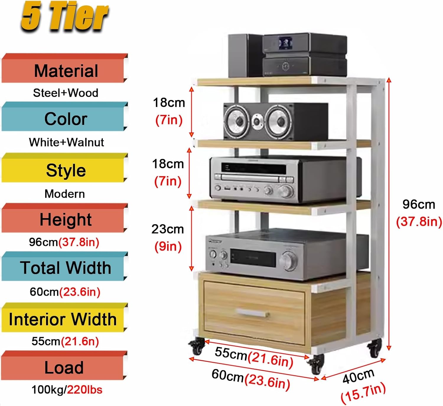Home Stereo Amplifier Stand 4 5 6 Layer