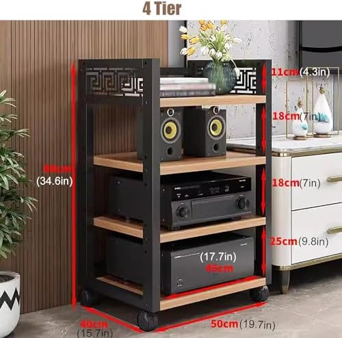 Stereo Stands for Living Room/Small Spaces/Bedroom On Wheels