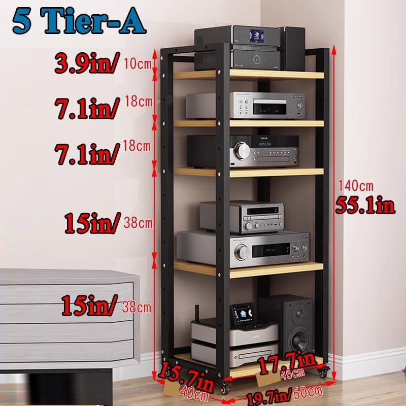 5/6/7 Tier AV Media Stand Audio Rack Shelf