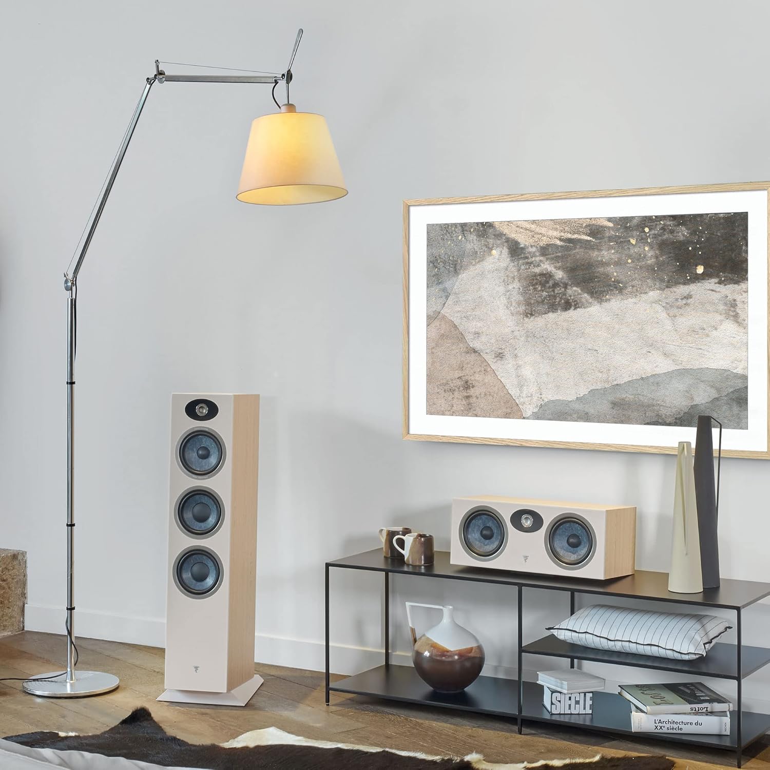 Focal Theva Center - 2-Way Center Channel Speaker with 6.5-Inch Drivers, Sold Individually, Light Wood - FTHEVACCLW