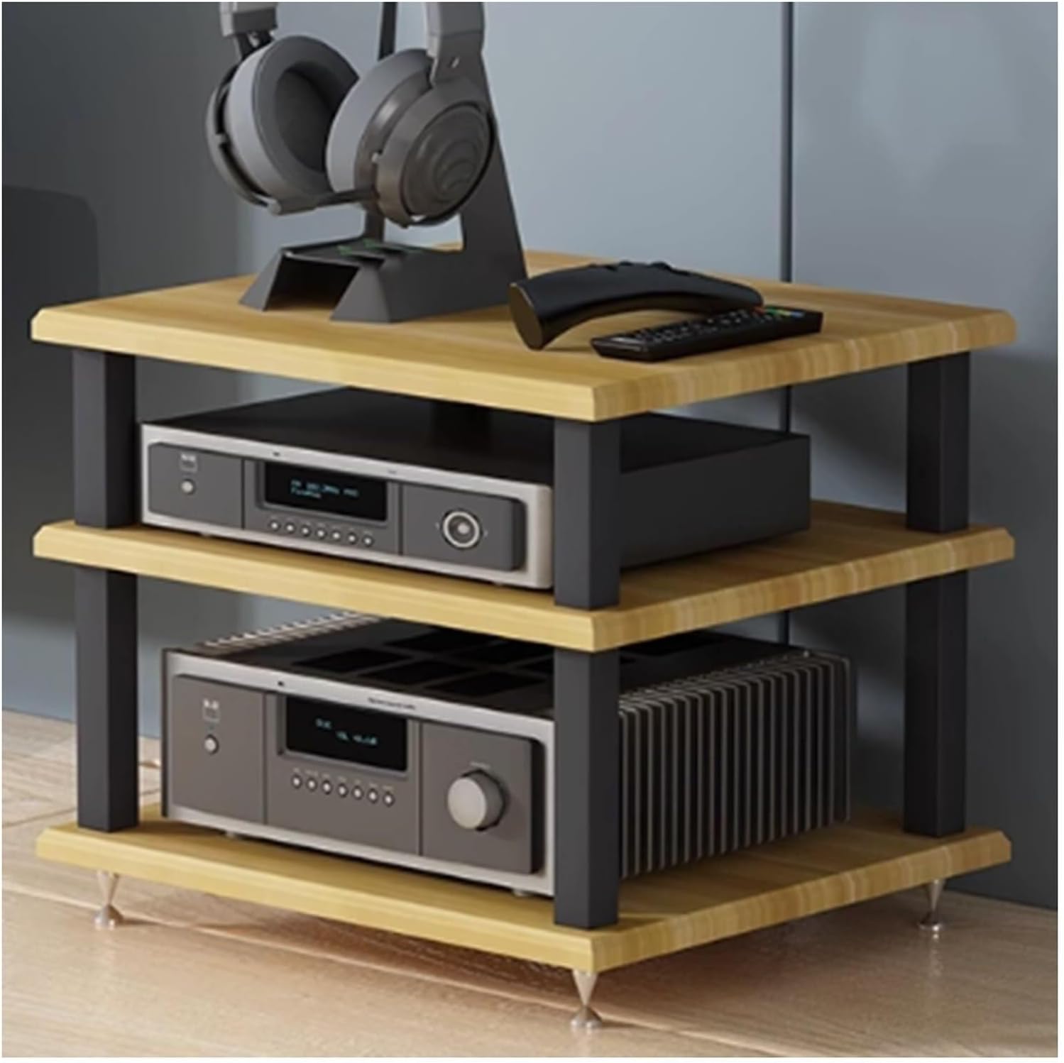 3-Tier Audio Media Rack