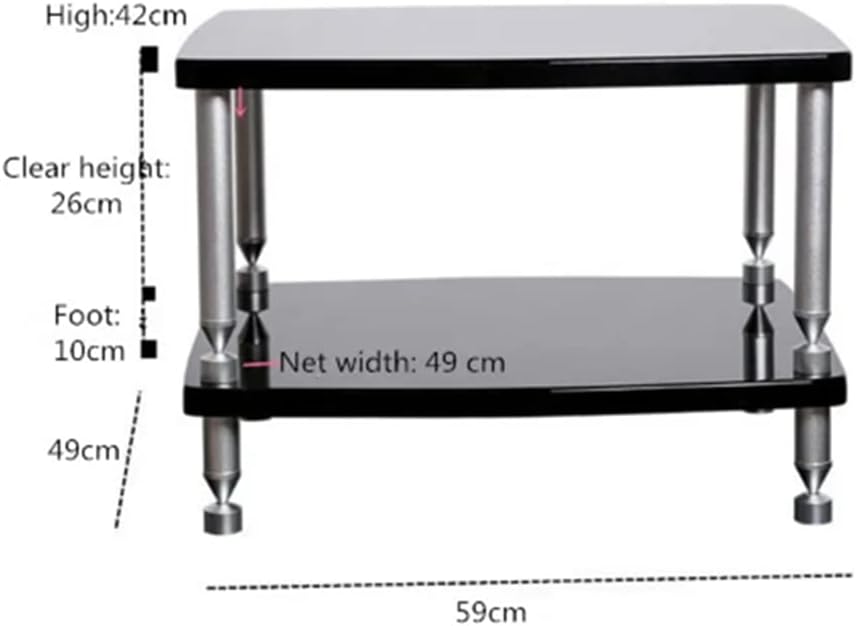 AVPLAY S-040 HiFi Audiovisual CD Amplifier Cabinet Theater Room Living Room Amplifier Rack Audio Floor Cabinet (1 Layer)