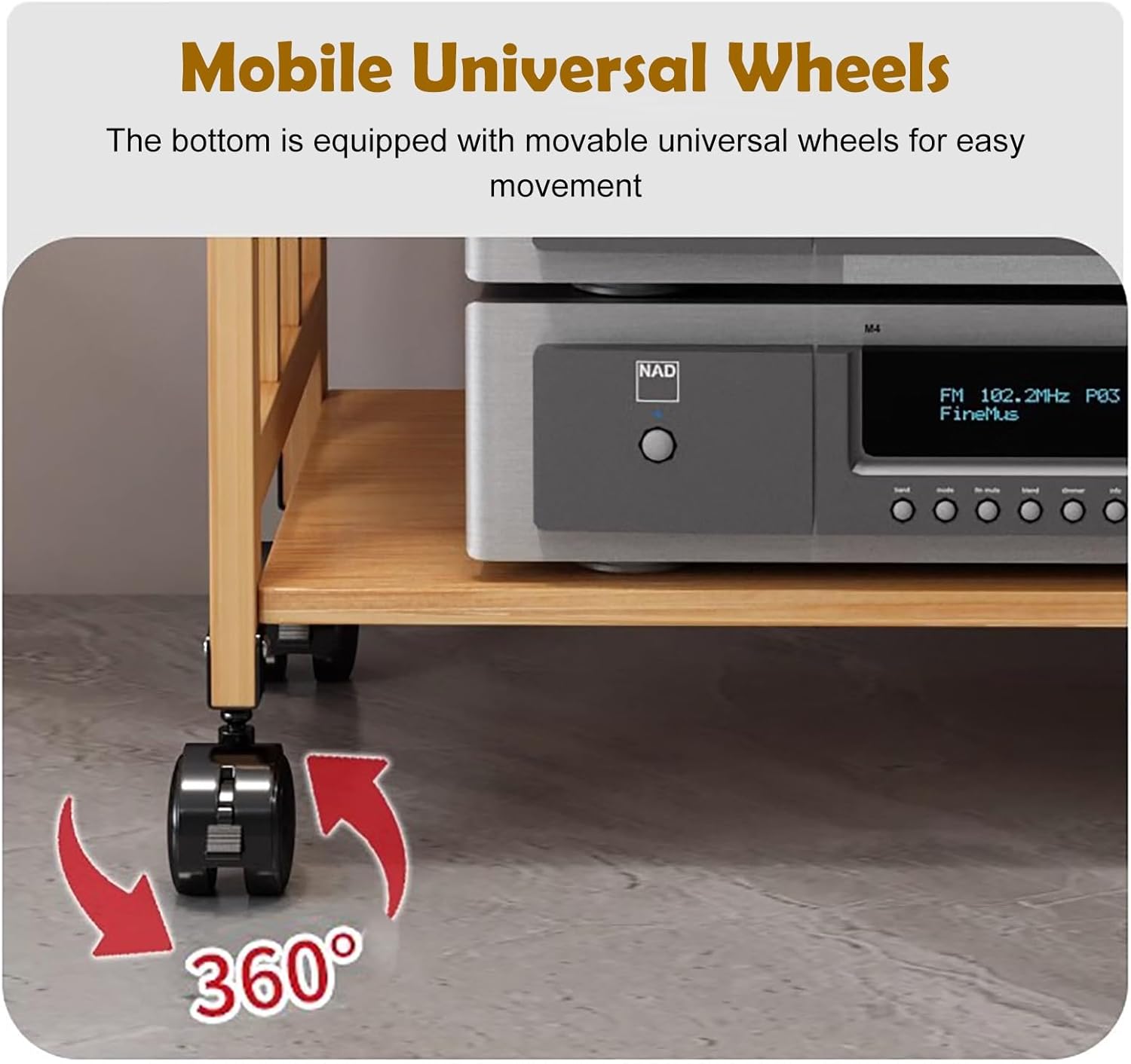 Blazea Audio Video Shelving Stand Space Saving