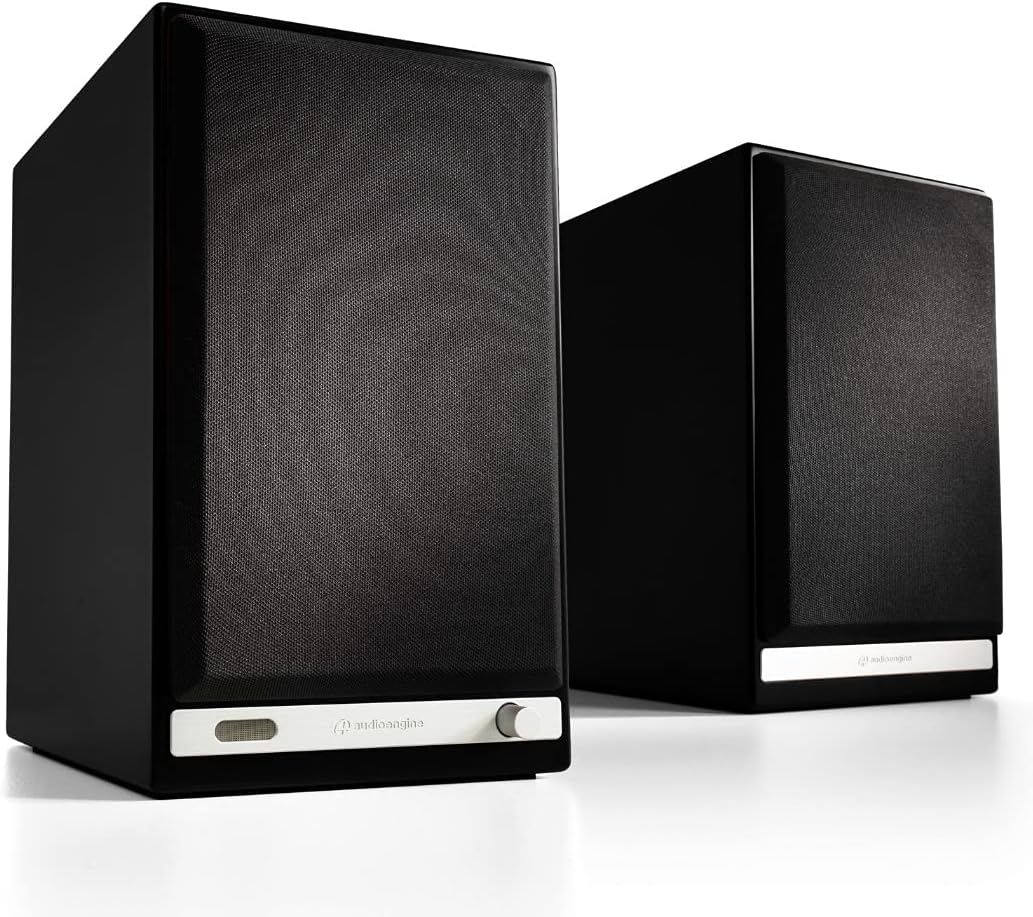 Audioengine HD6 Premium Powered Bookshelf Speakers | 150W Audiophile-Grade Bluetooth 5.0 Speakers with aptX HD | 24-Bit DAC | Real Wood Veneer