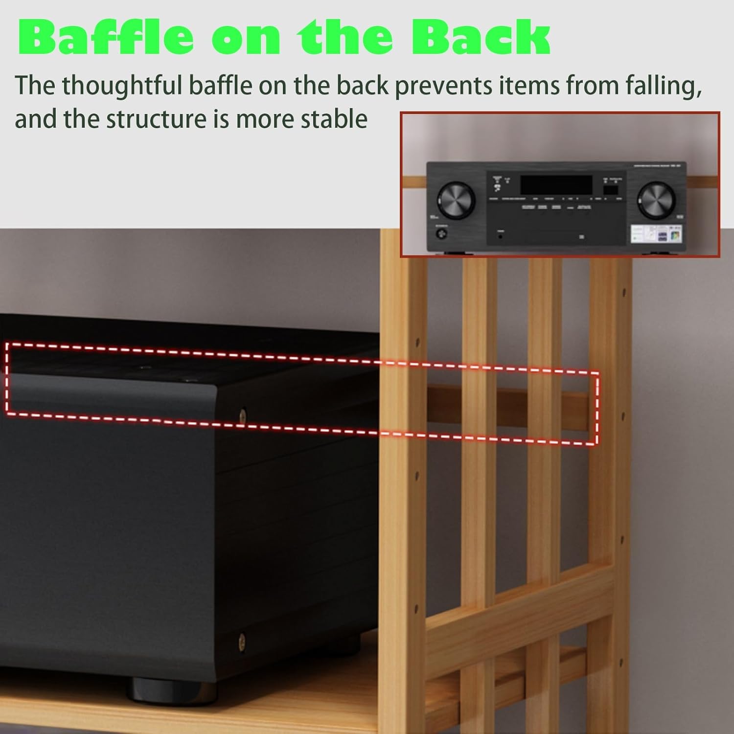 LXLZYXSF 5 4 3 2 Tier AV Media Cabinet Stand Audio Video Towers