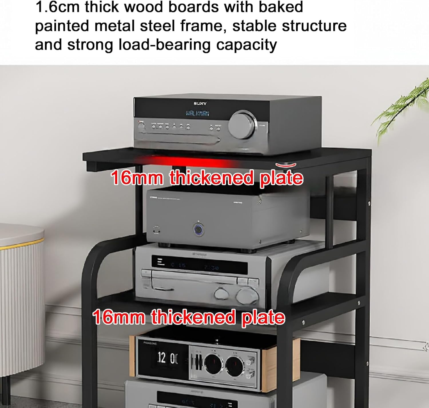 Movable AV Media Stand