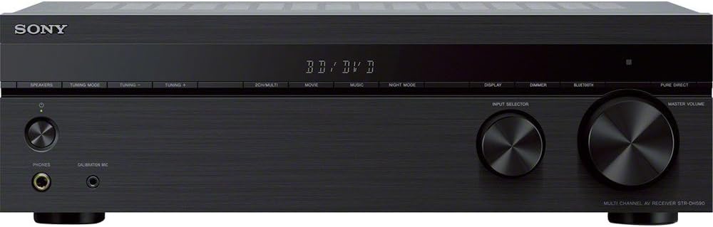 Sony STRDH590 5.2 Multi-Channel 4k HDR AV Receiver with Bluetooth Bundle with 3 YR CPS Enhanced Protection Pack