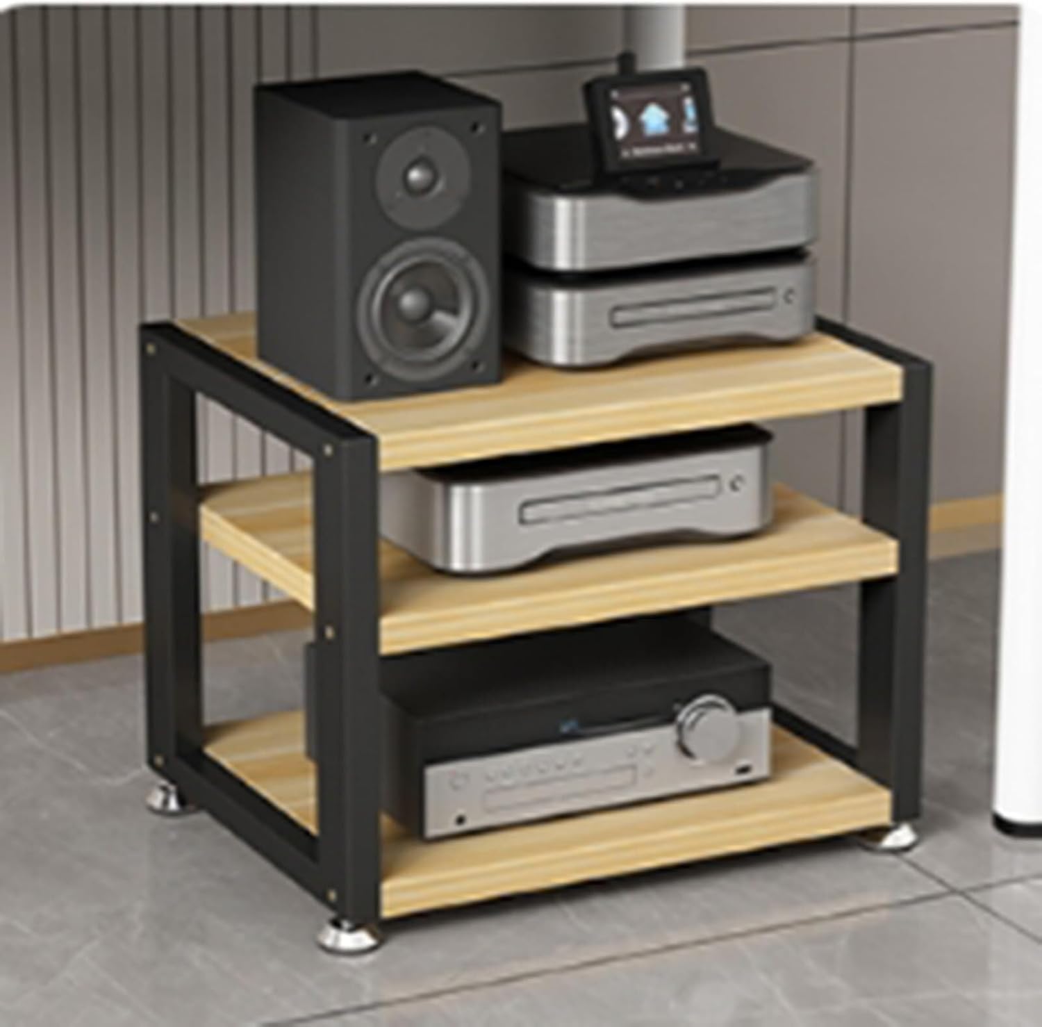 3-Tier Desktop AV Media Rack