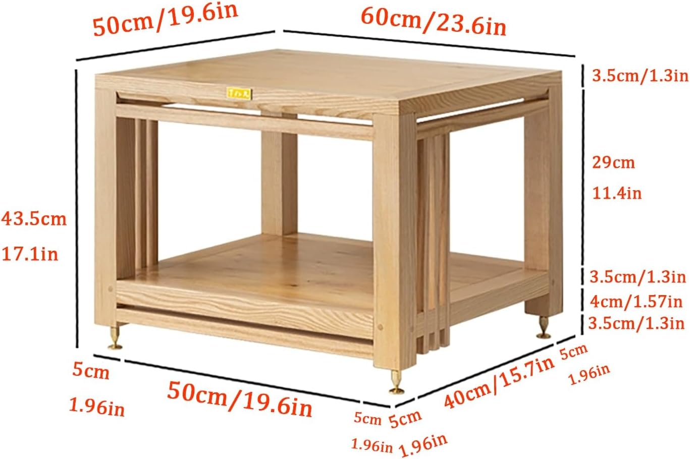 JIAOCKJIAO 2 Tier Audio Rack