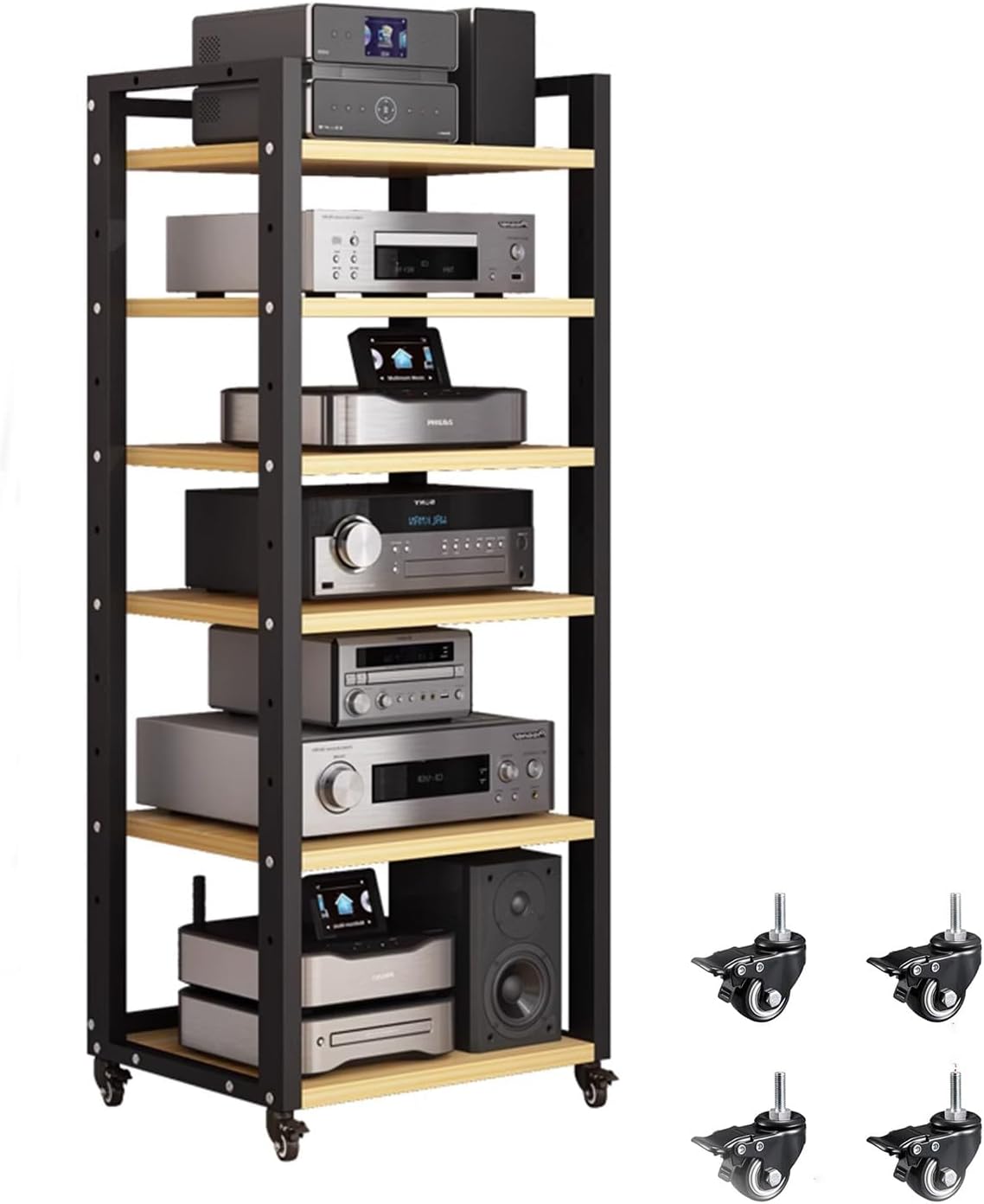 5/6/7 Tier Media Storage Cabinet